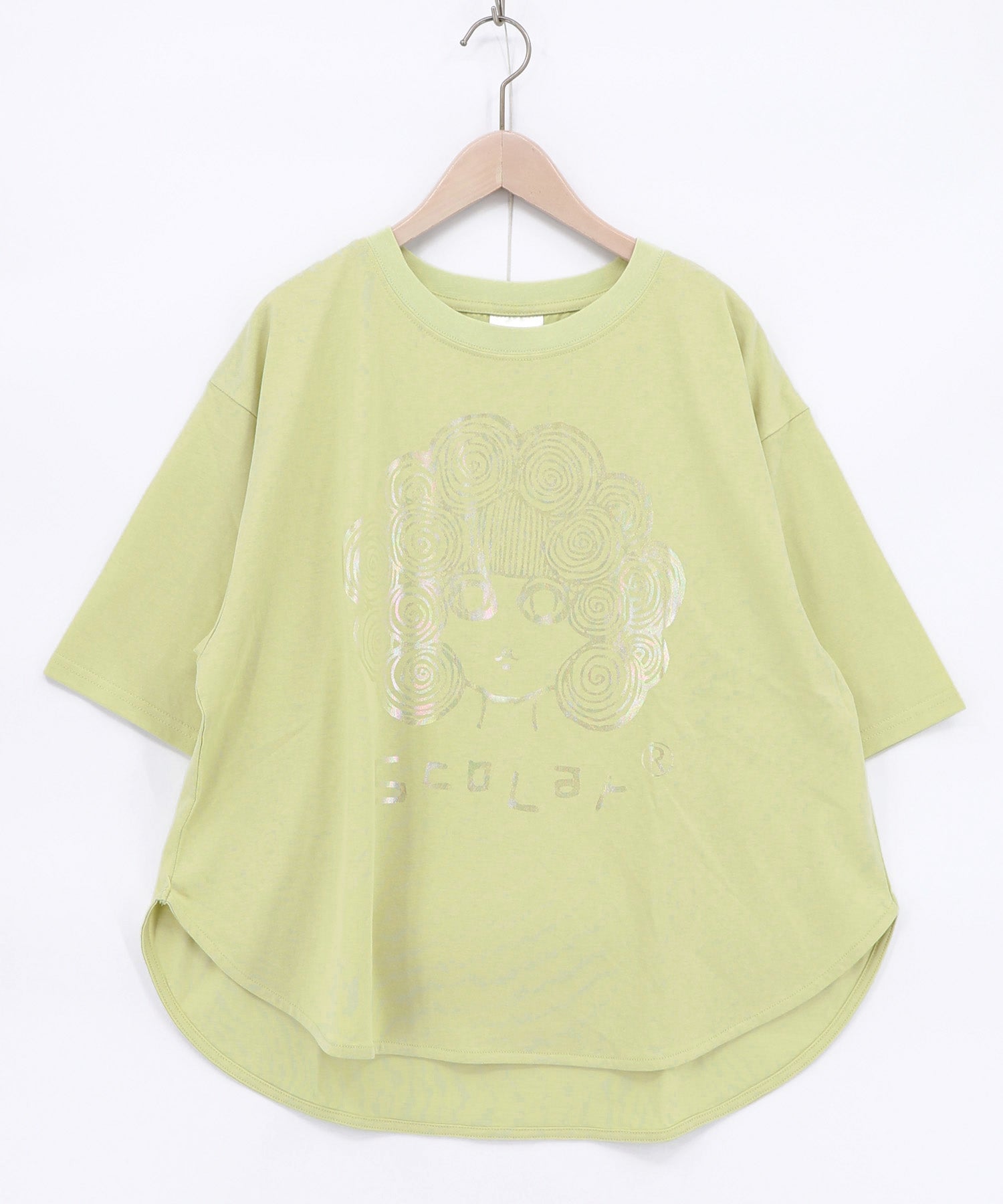 162654：オーロラ箔プリントスカラーちゃん 接触冷感Tシャツの通販-ScoLar