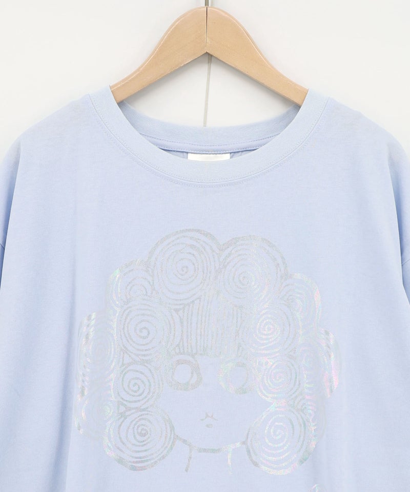 オーロラ箔プリントスカラーちゃん 接触冷感Tシャツ-15