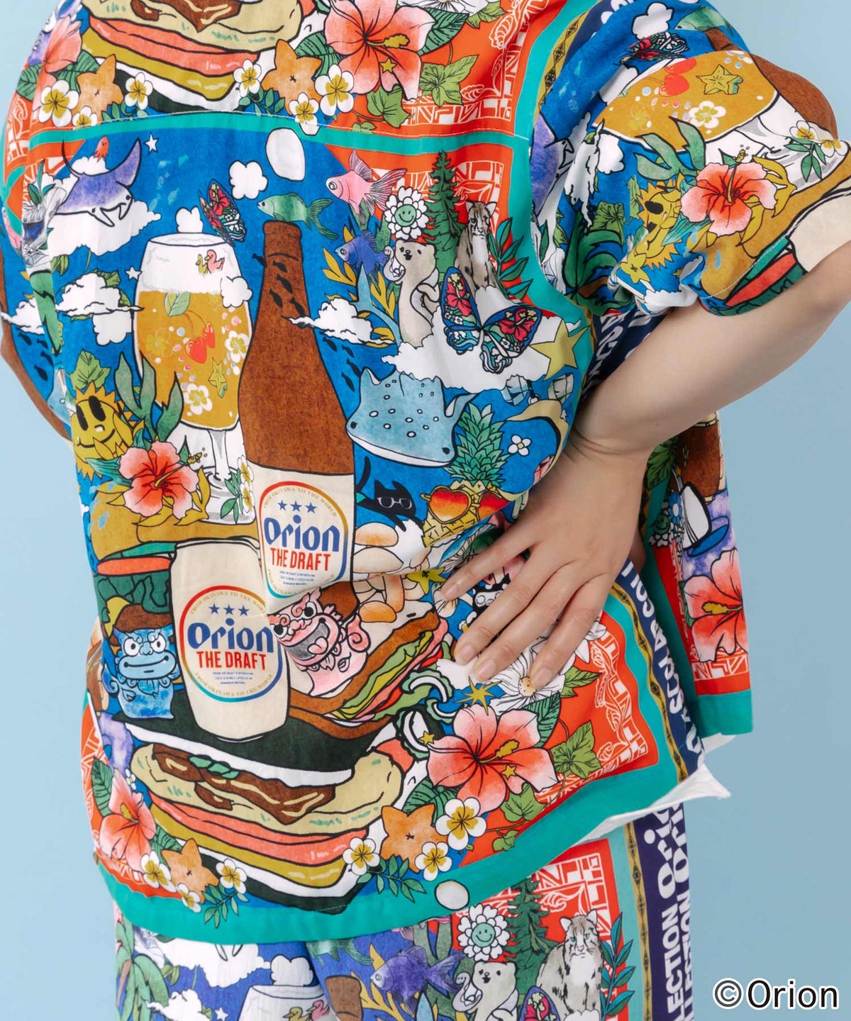 orion×ScoLar スカーフ柄シャツ-7