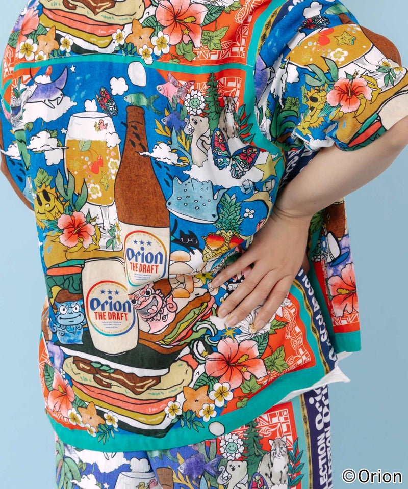 orion×ScoLar スカーフ柄シャツ-7