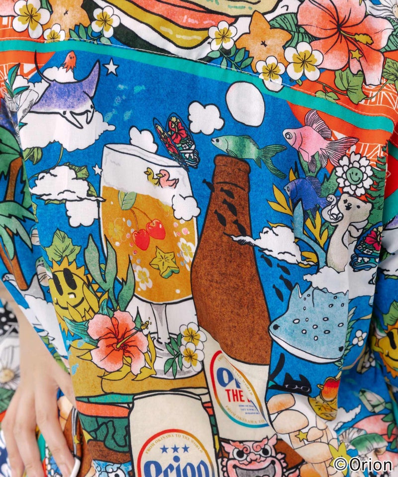 orion×ScoLar スカーフ柄シャツ-8