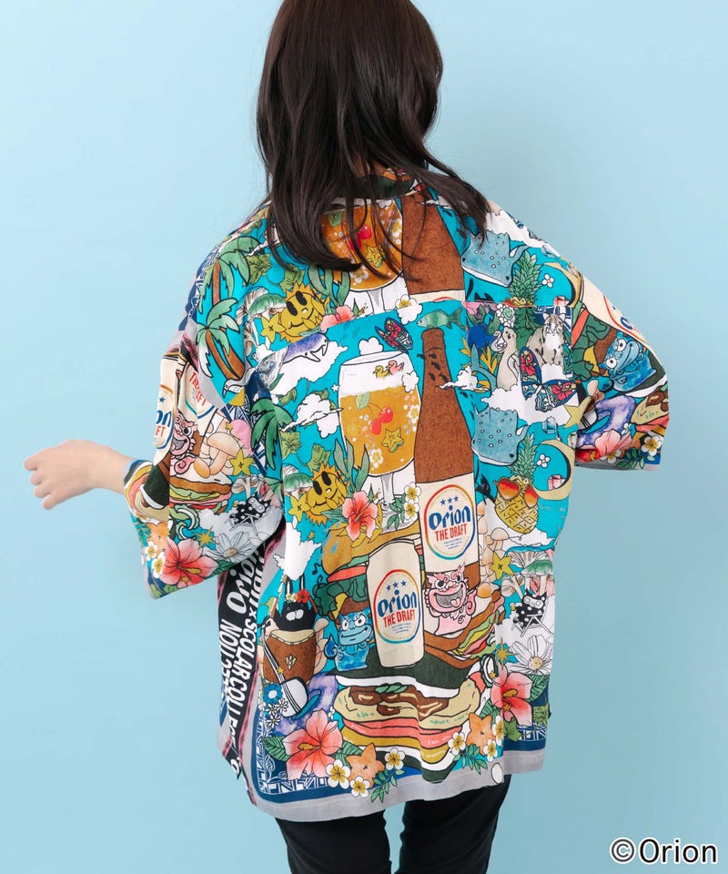 orion×ScoLar スカーフ柄シャツ-12
