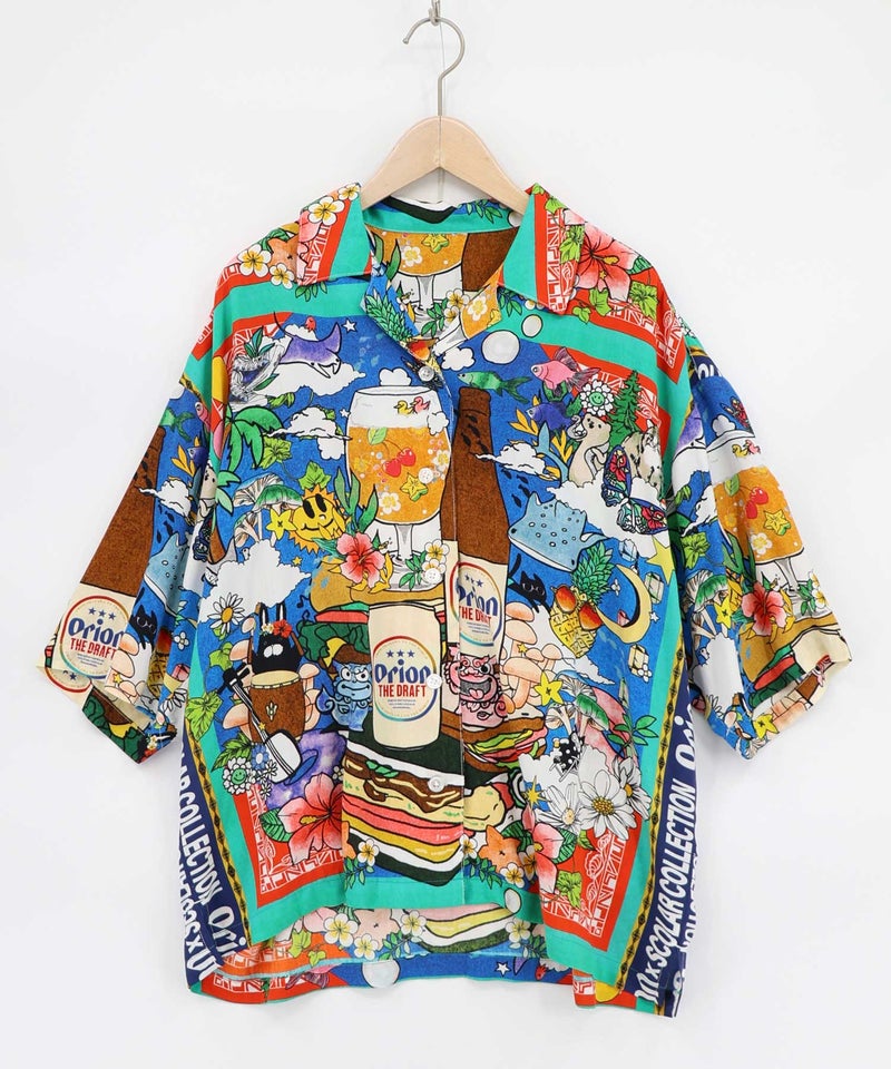 orion×ScoLar スカーフ柄シャツ-17