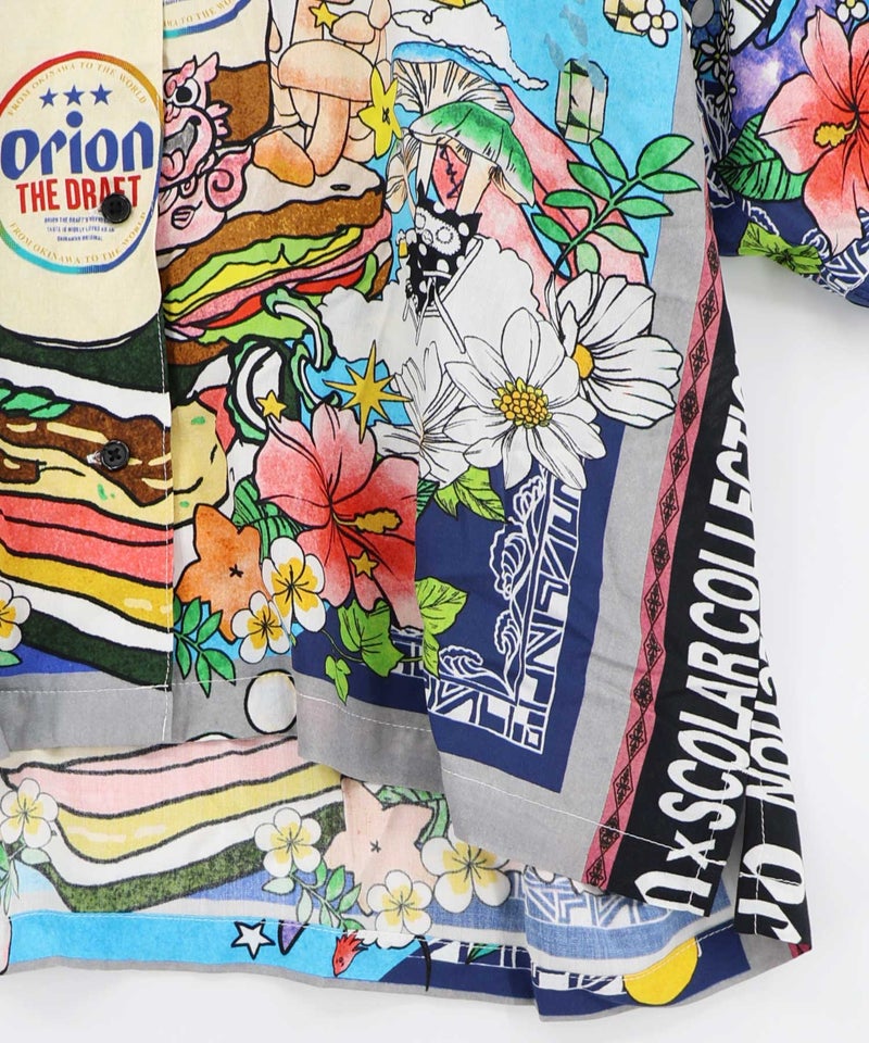 orion×ScoLar スカーフ柄シャツ-21