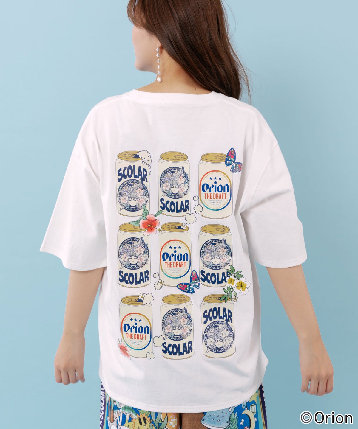 orion×ScoLar Beer缶コレクションTシャツ-1