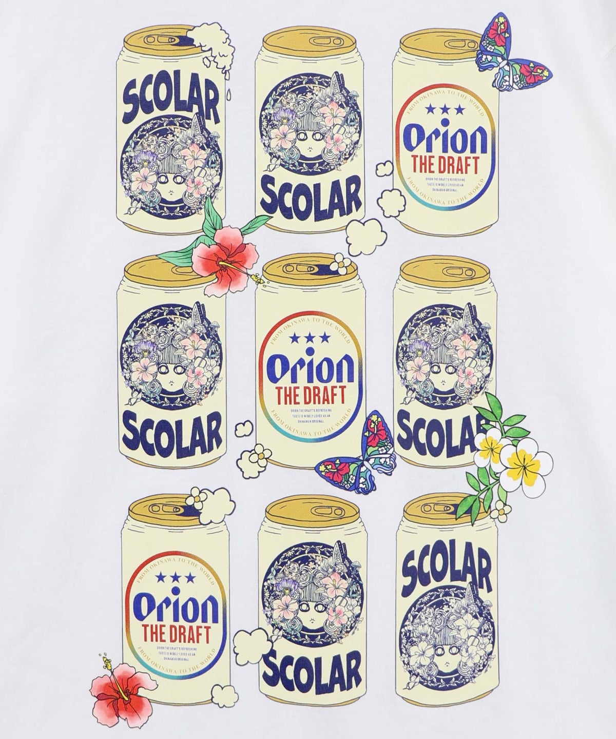orion×ScoLar Beer缶コレクションTシャツ-13