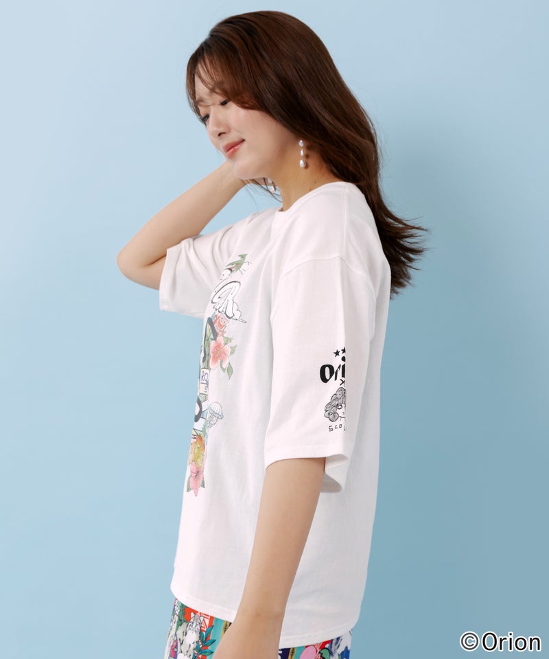orion×ScoLar ROUTE58沖縄柄Tシャツ-4