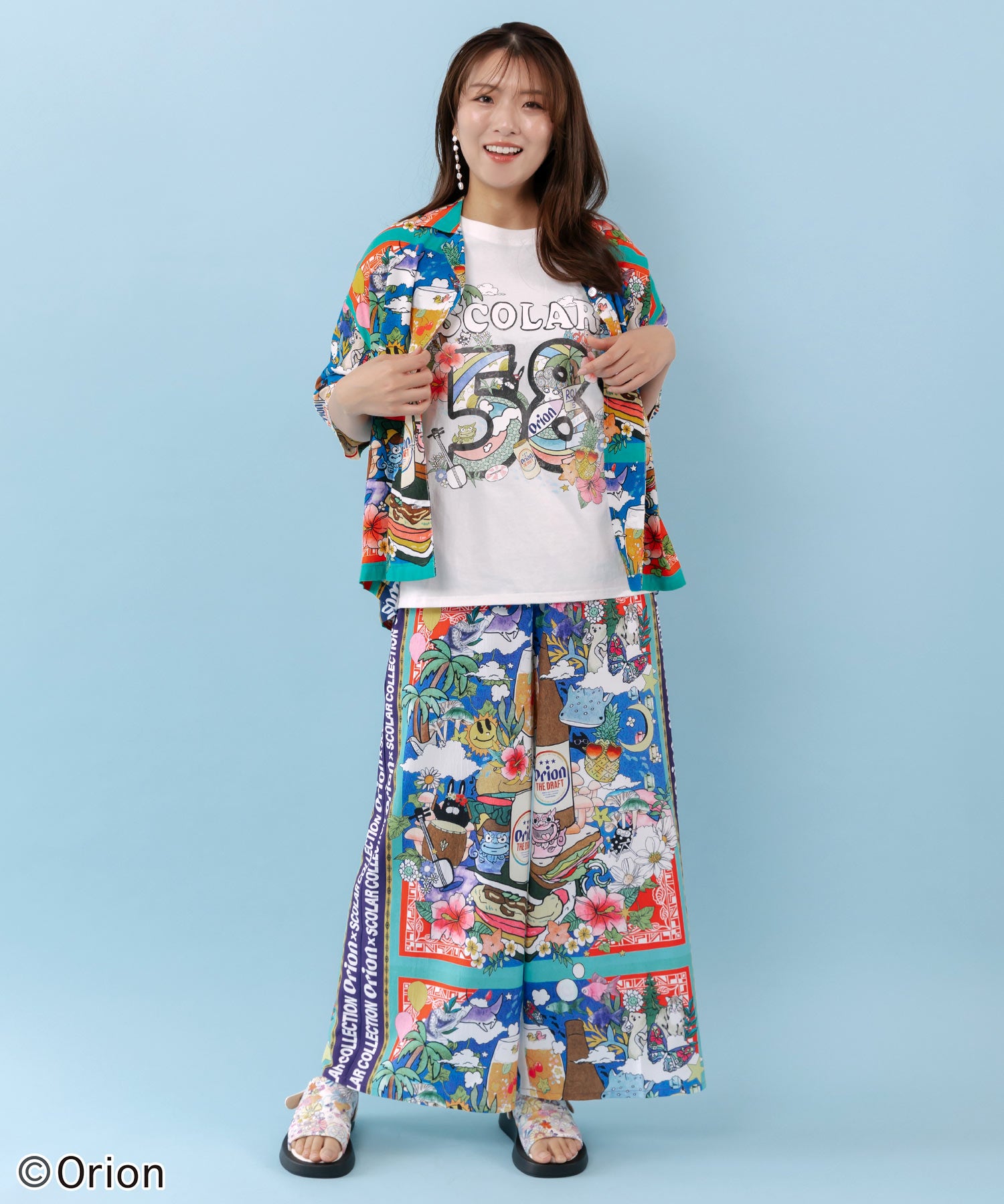 462010：orion×ScoLar ROUTE58沖縄柄Tシャツの通販-ScoLar