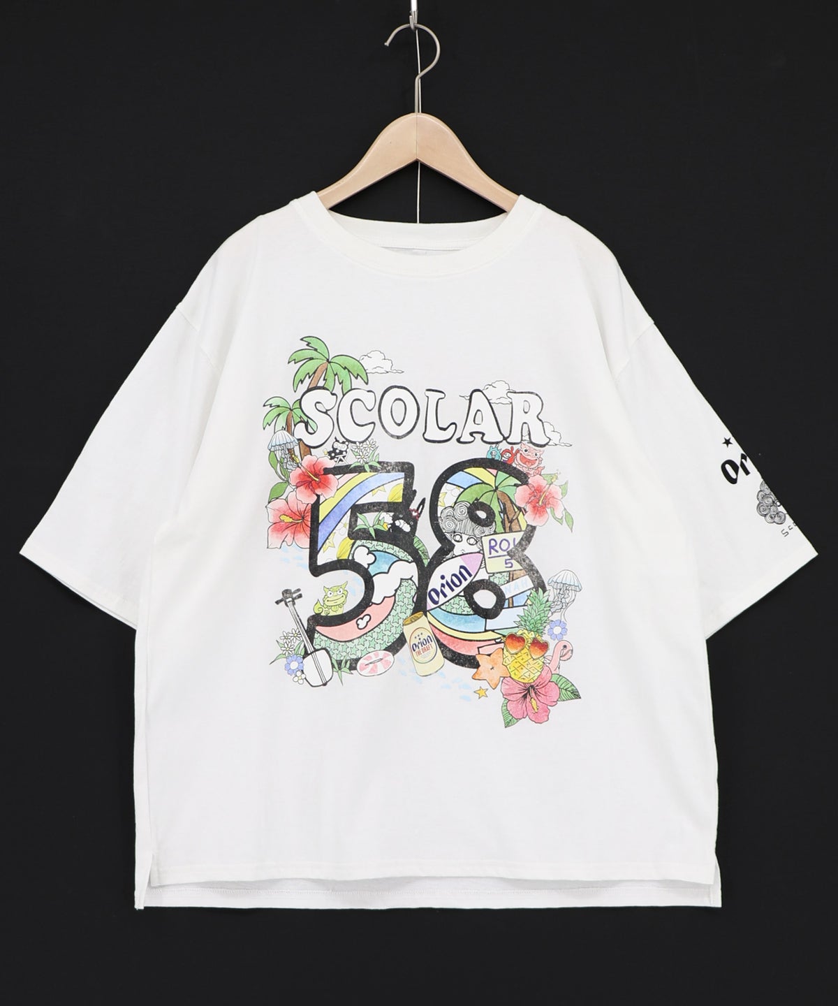 orion×ScoLar ROUTE58沖縄柄Tシャツ-10