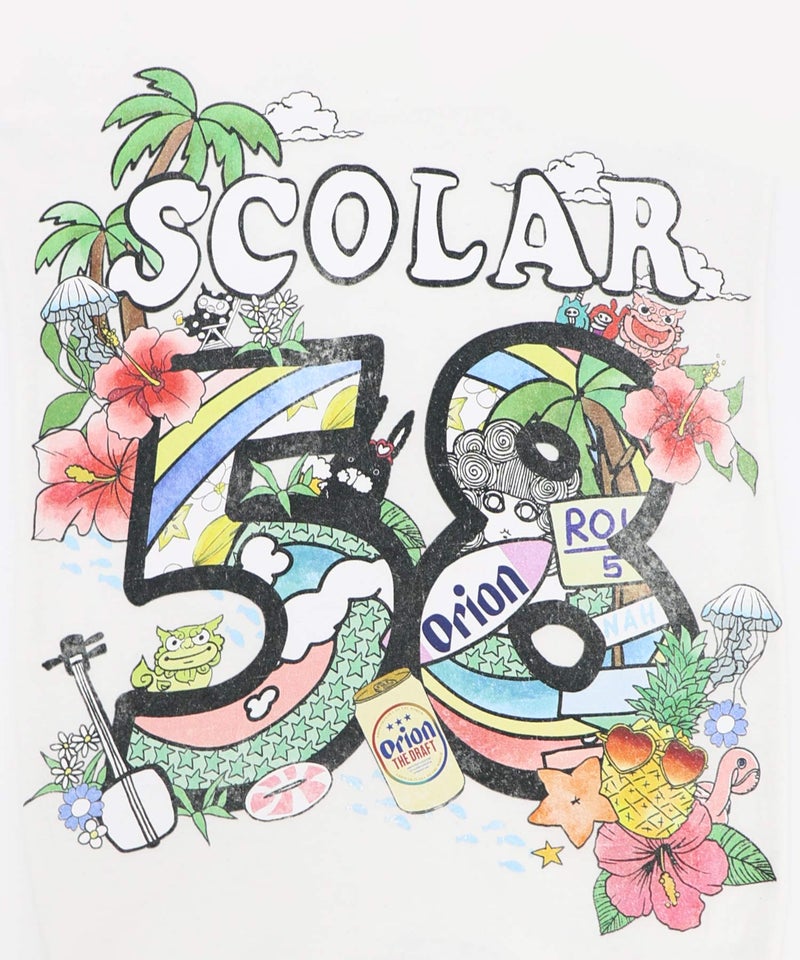 orion×ScoLar ROUTE58沖縄柄Tシャツ-11