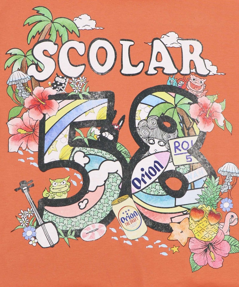 orion×ScoLar ROUTE58沖縄柄Tシャツ-13