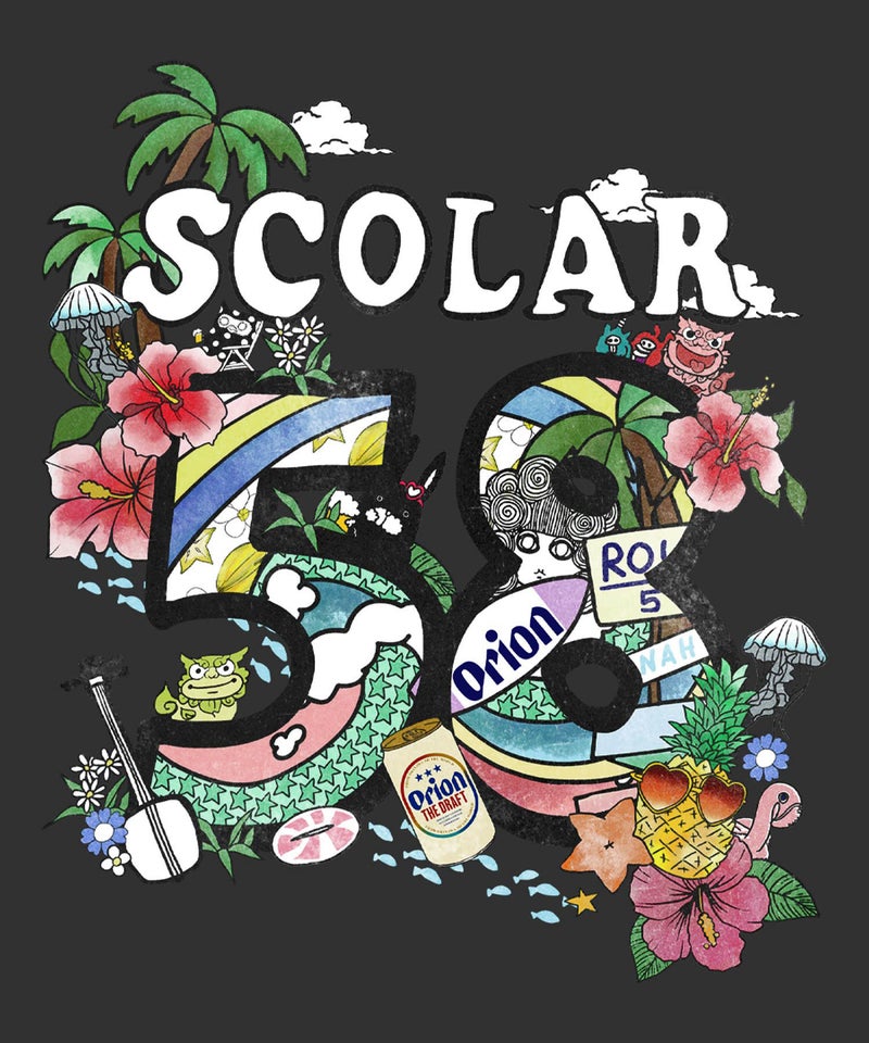 orion×ScoLar ROUTE58沖縄柄Tシャツ-13