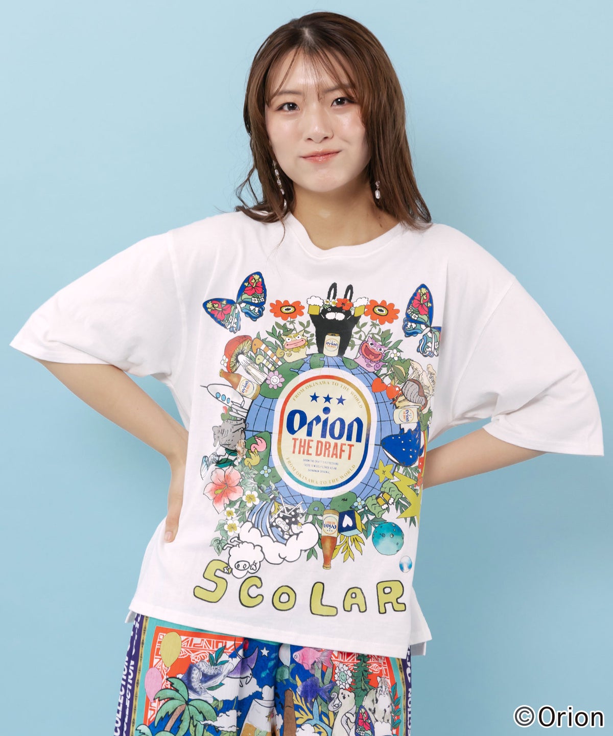 orion×ScoLar ワンダーランド柄Tシャツ-1