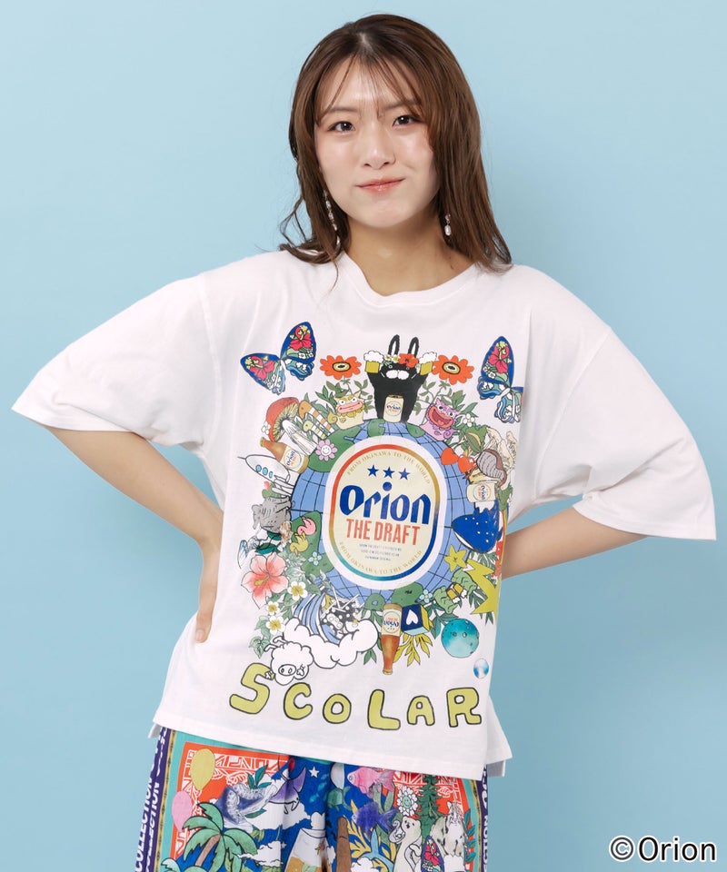 orion×ScoLar ワンダーランド柄Tシャツ-1