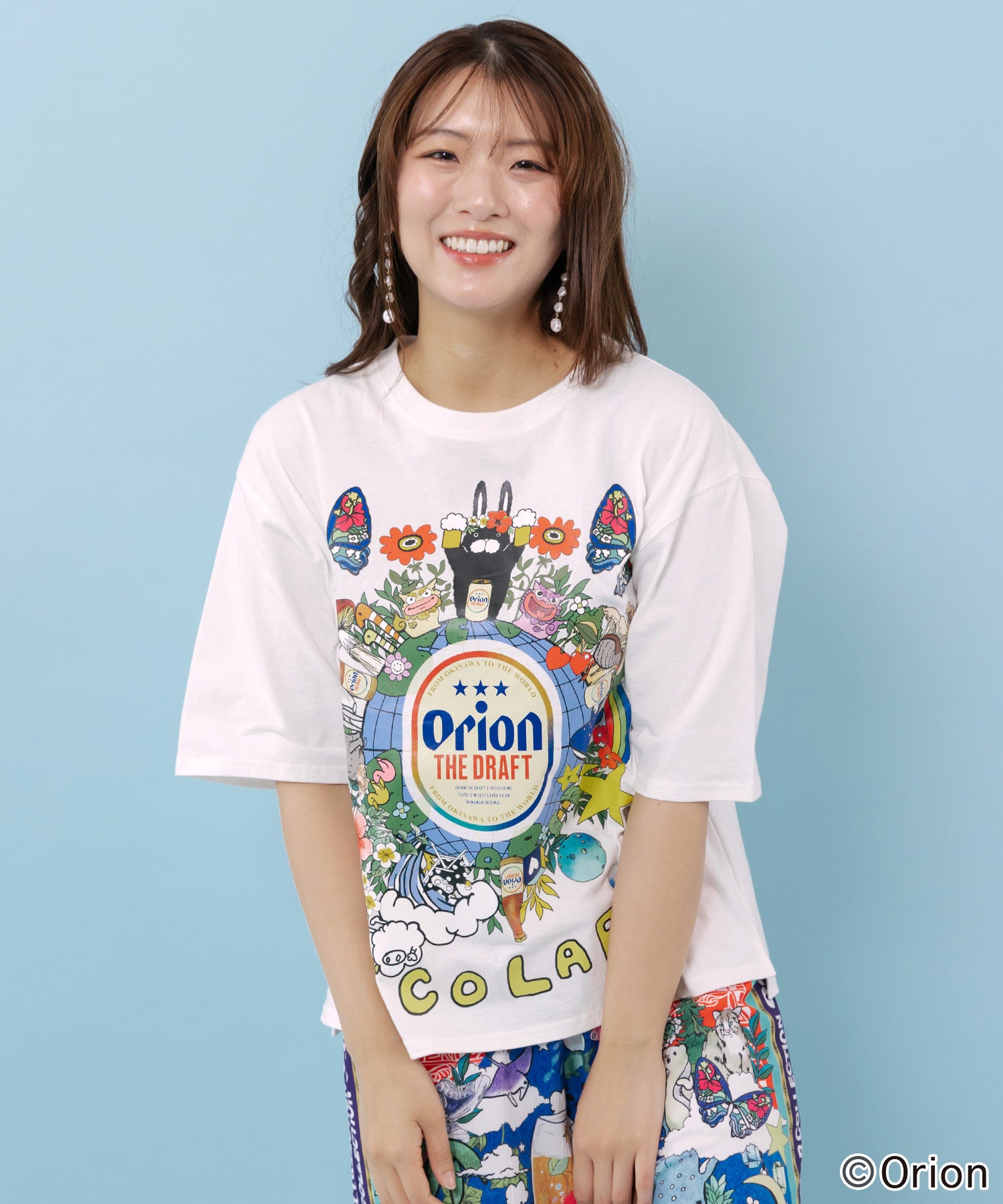 6月中旬頃発送予定】462008：orion×ScoLar ワンダーランド柄Tシャツの