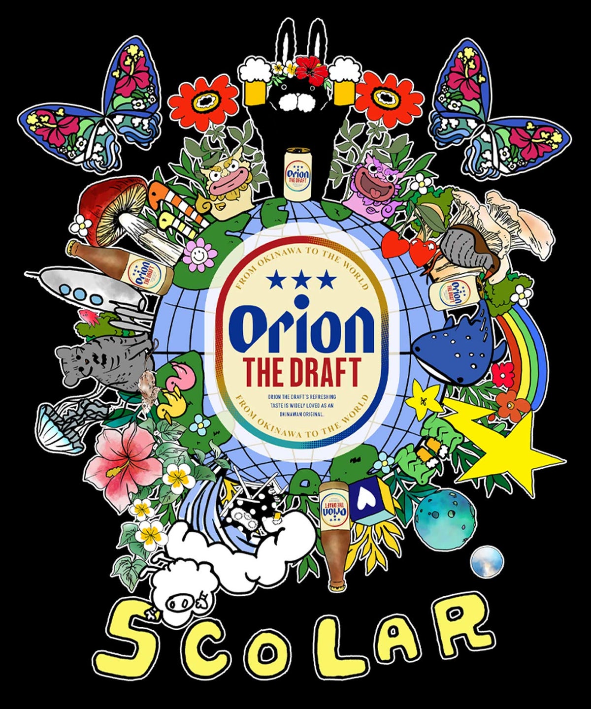 orion×ScoLar ワンダーランド柄Tシャツ-11