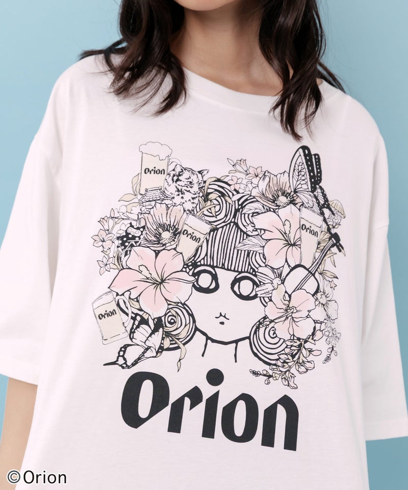 orion×ScoLar フラワーカーニバル柄Tシャツ-7