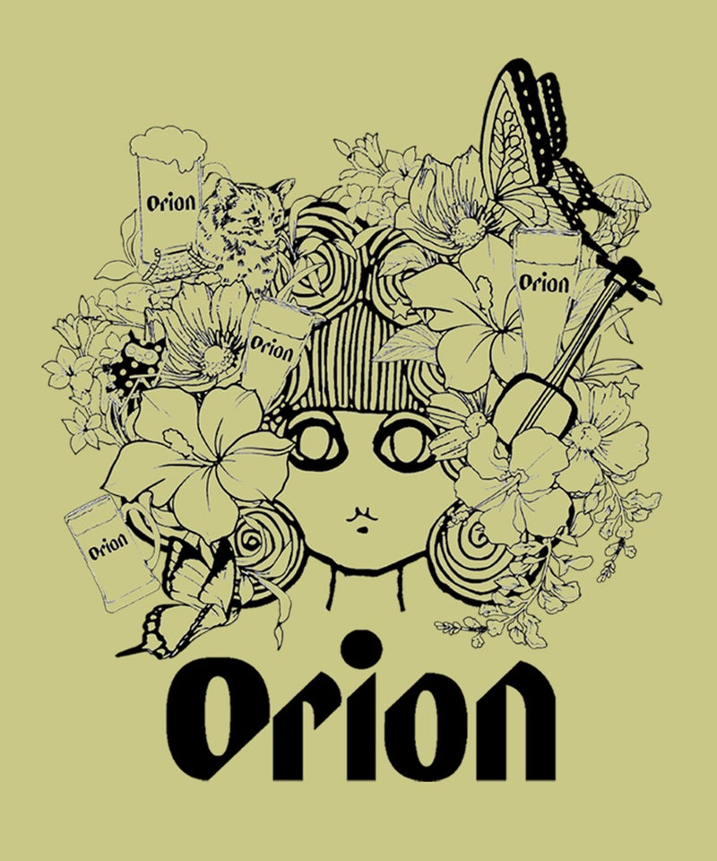 orion×ScoLar フラワーカーニバル柄Tシャツ-14