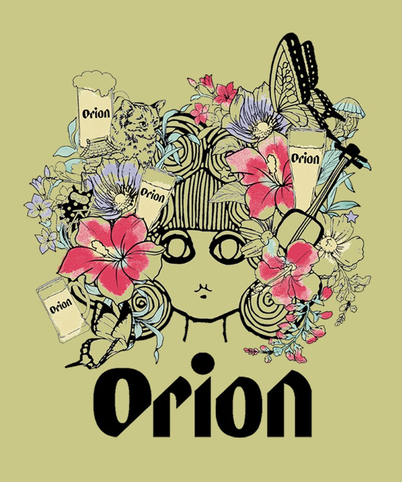 orion×ScoLar フラワーカーニバル柄Tシャツ-15