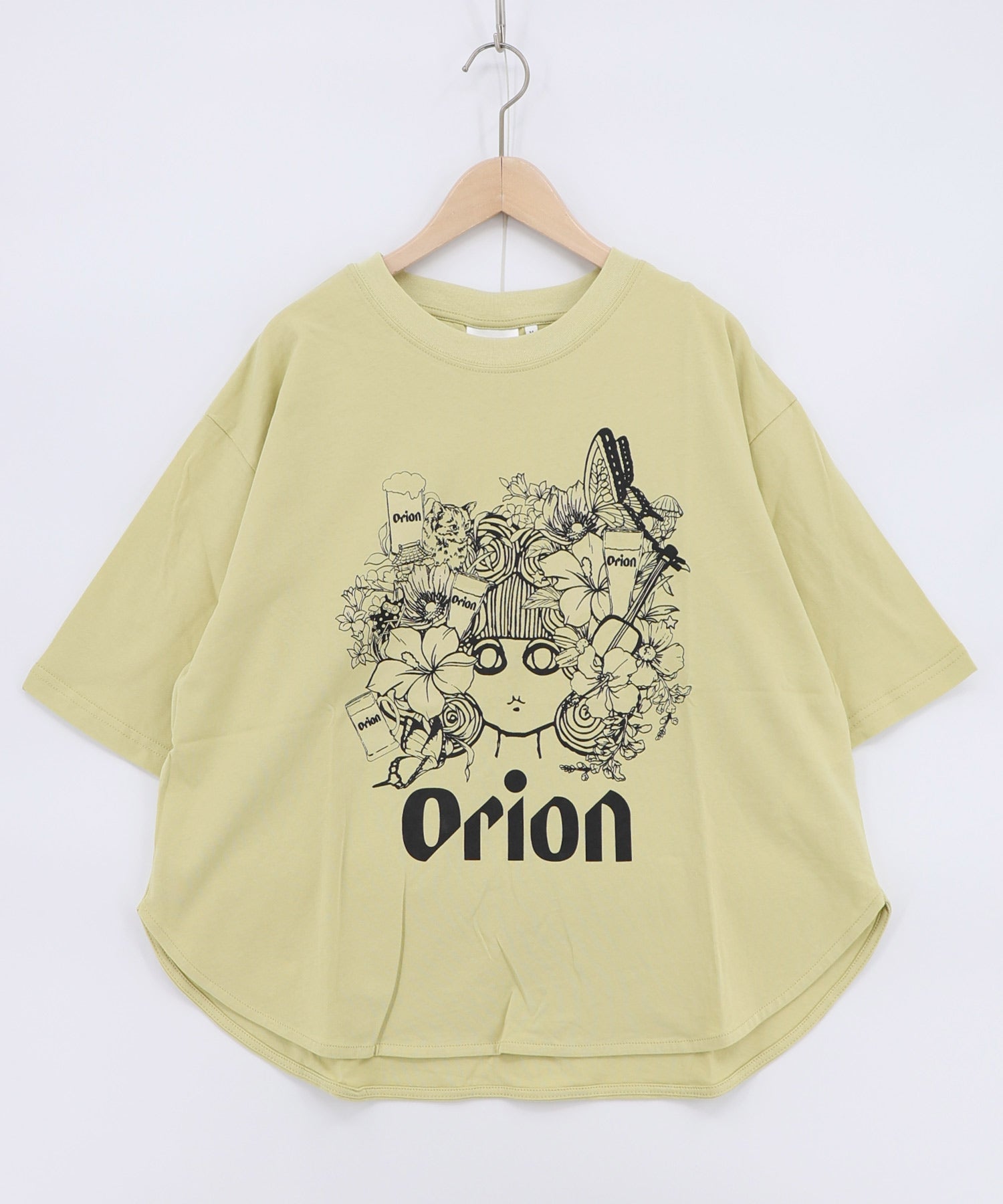 6月中旬頃発送予定】462006：orion×ScoLar フラワーカーニバル柄T