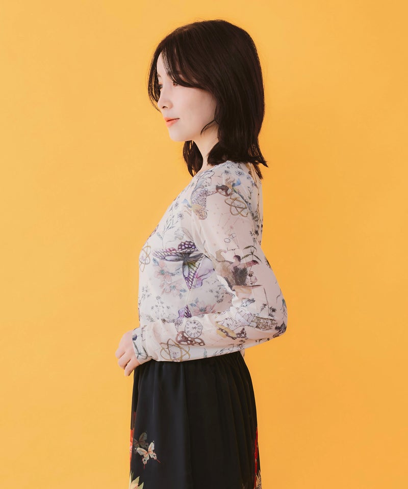 星座柄 チュールシアーインナー-6