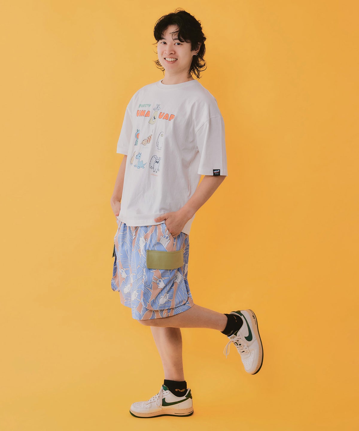 UMA・UAP集合柄Tシャツ-3