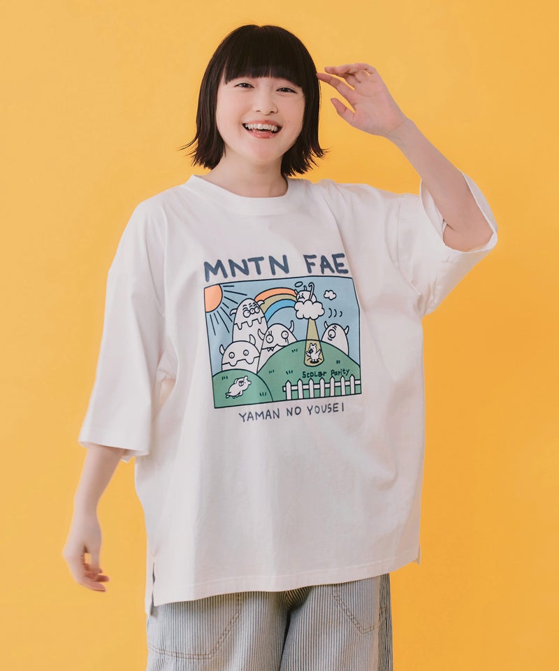 山の妖精とお散歩Tシャツ-1