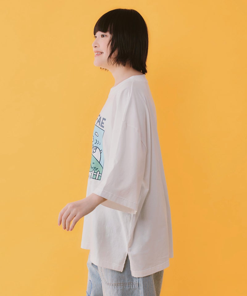 山の妖精とお散歩Tシャツ-4