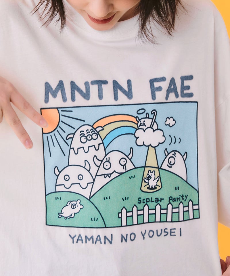山の妖精とお散歩Tシャツ-6