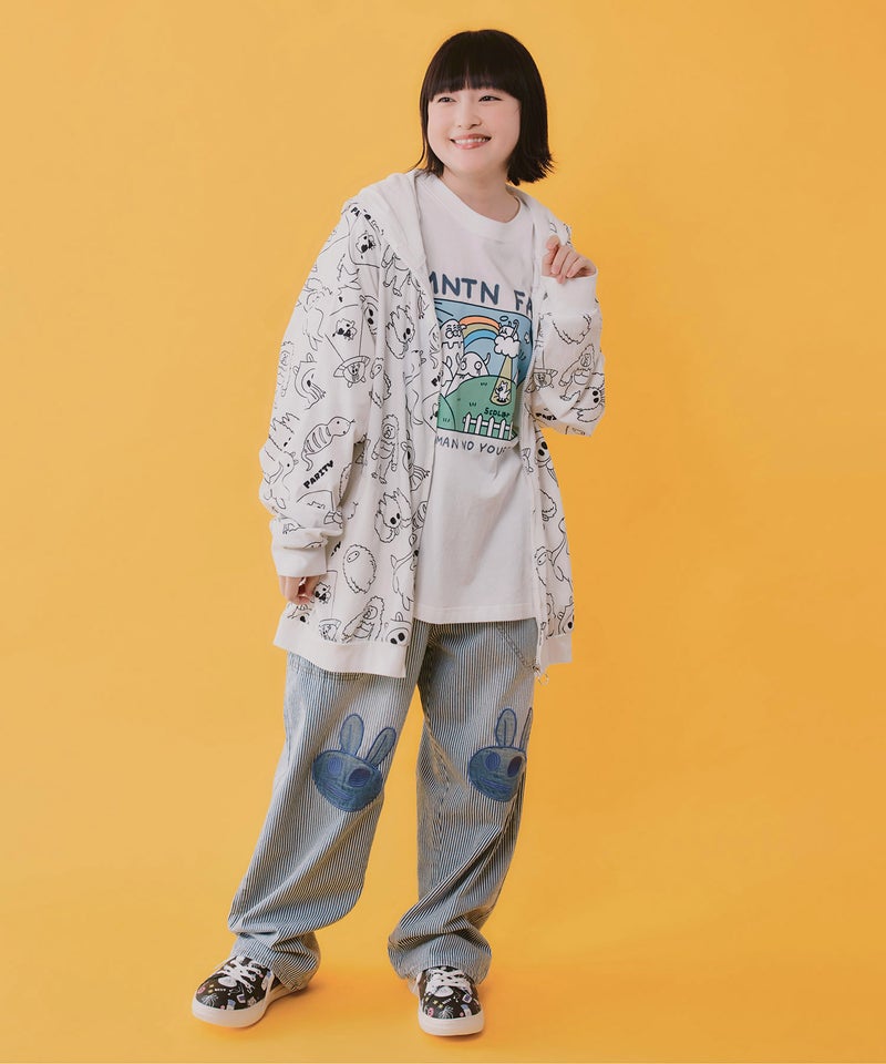 山の妖精とお散歩Tシャツ-8