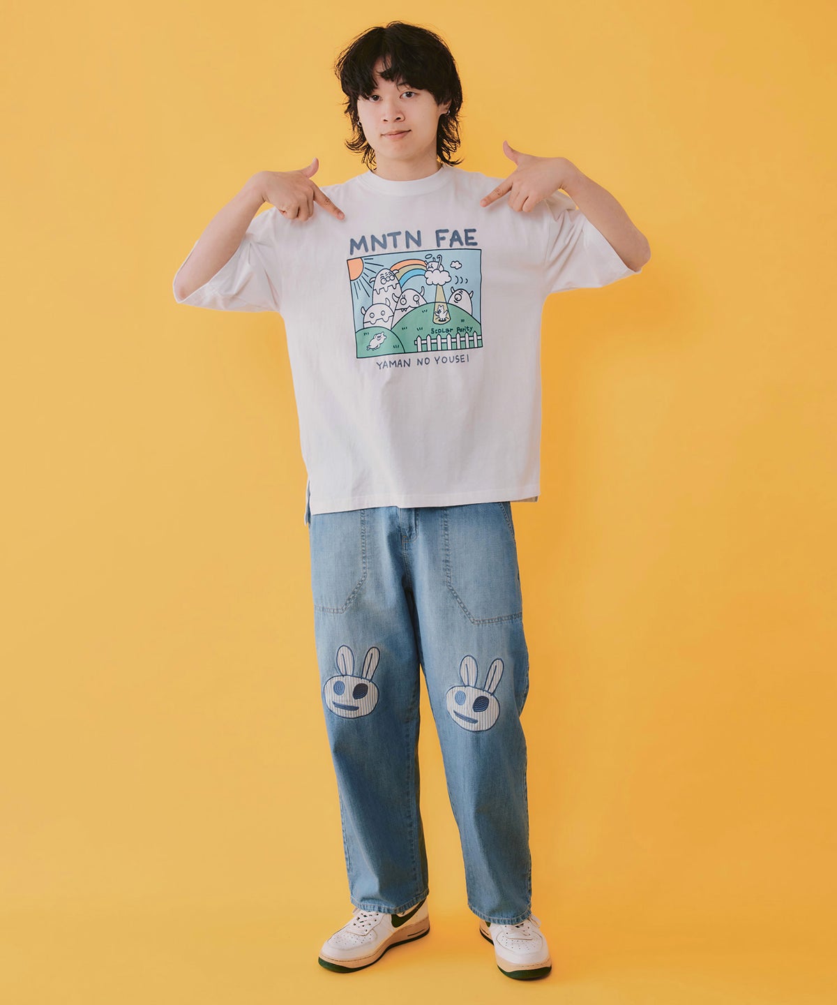 山の妖精とお散歩Tシャツ-10