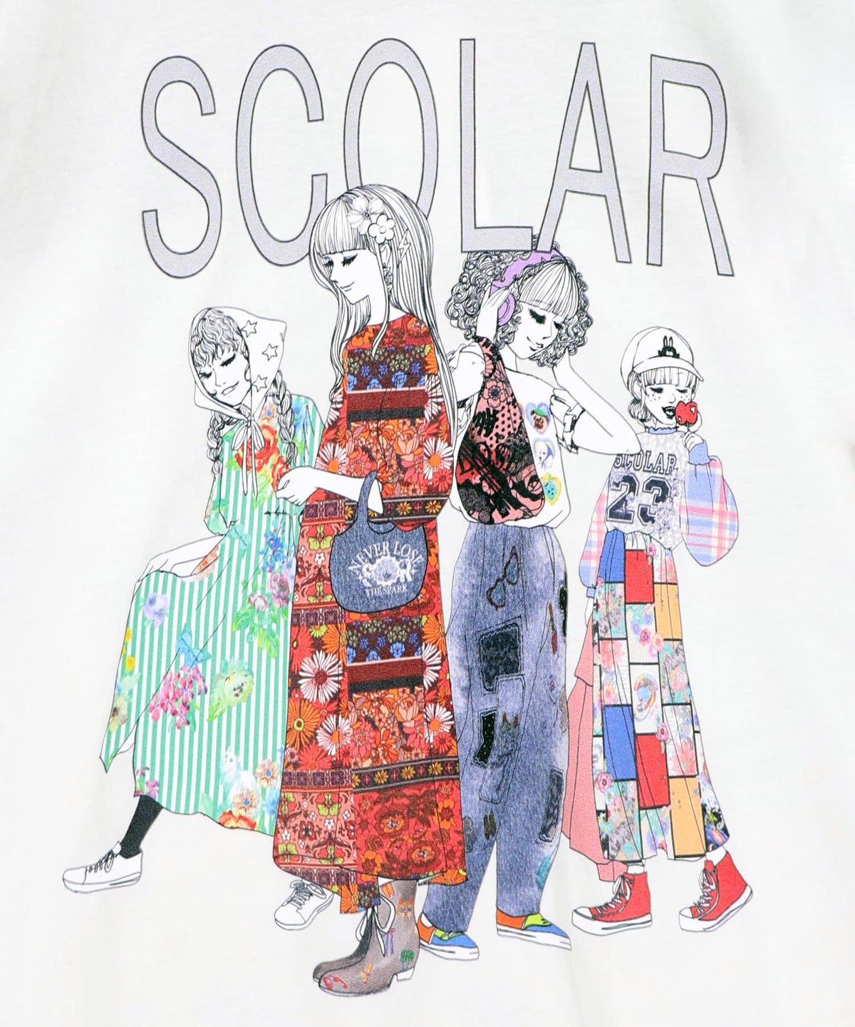 スカラガールズ レース付きTシャツ-12
