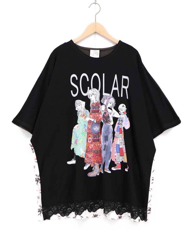 スカラガールズ レース付きTシャツ-13