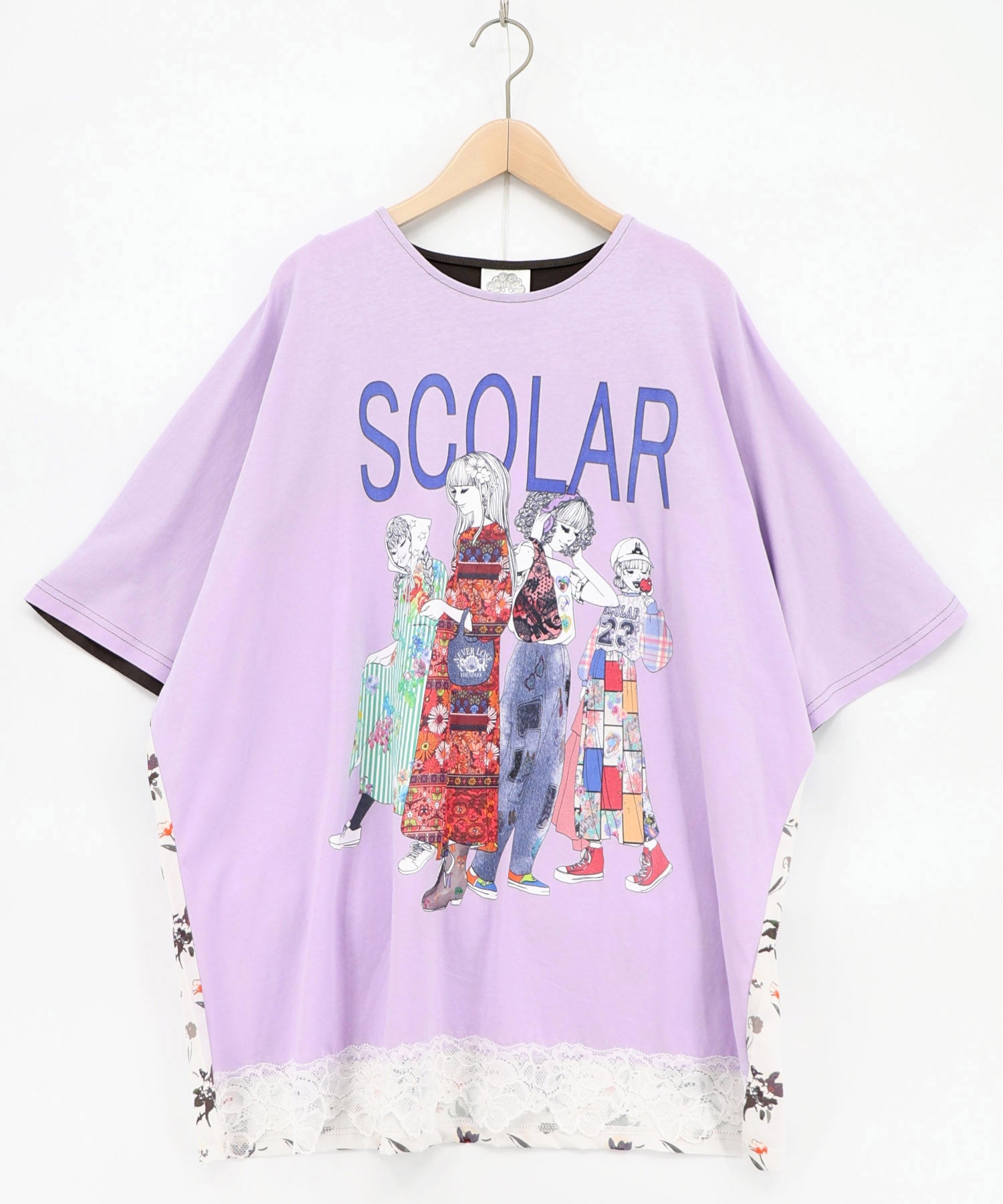 162672：スカラーガールズ レース付きTシャツの通販-ScoLar