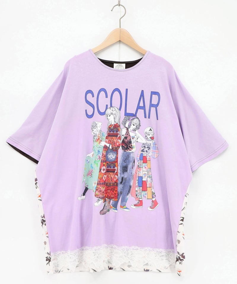スカラガールズ レース付きTシャツ-16
