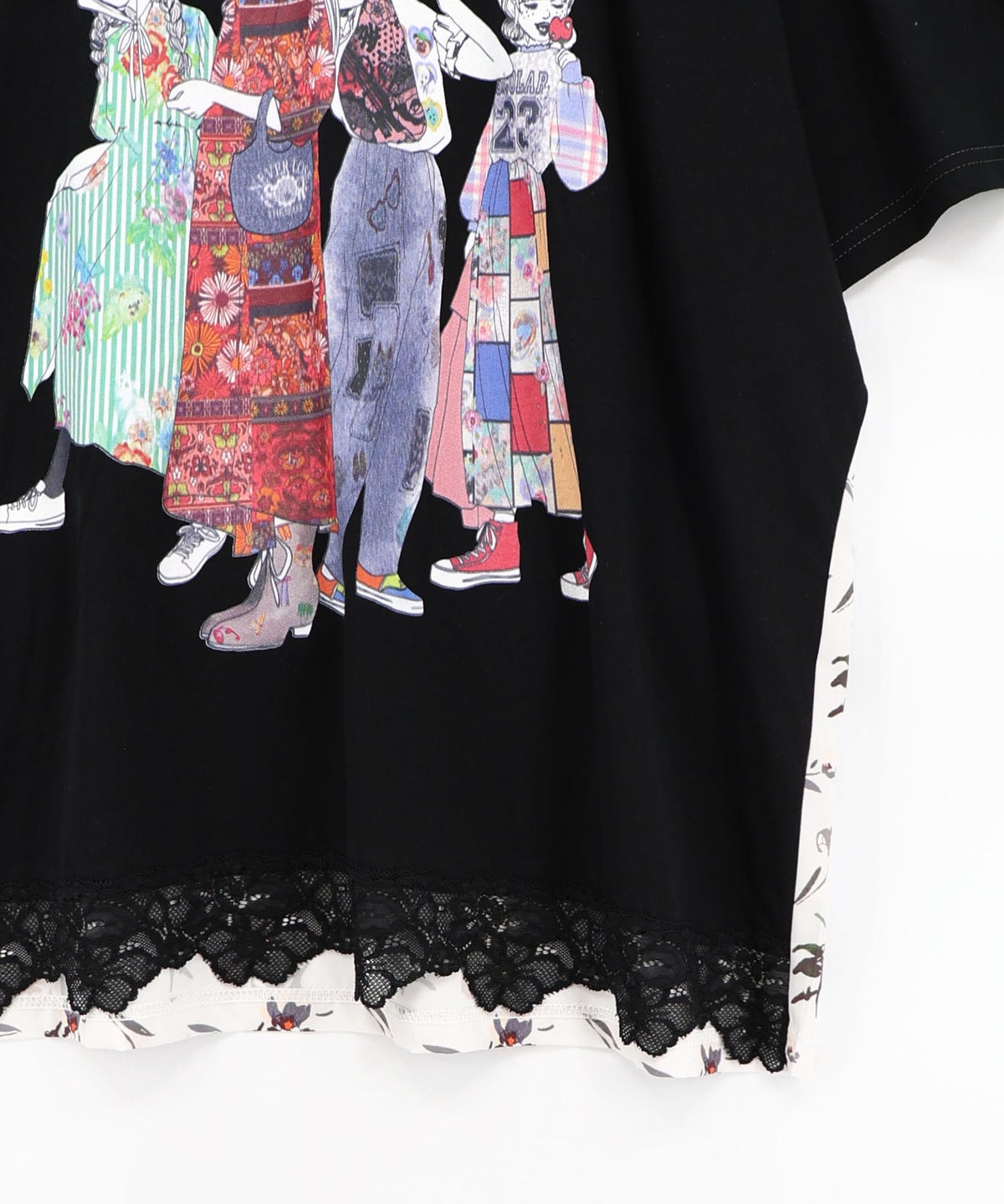 スカラガールズ レース付きTシャツ-21