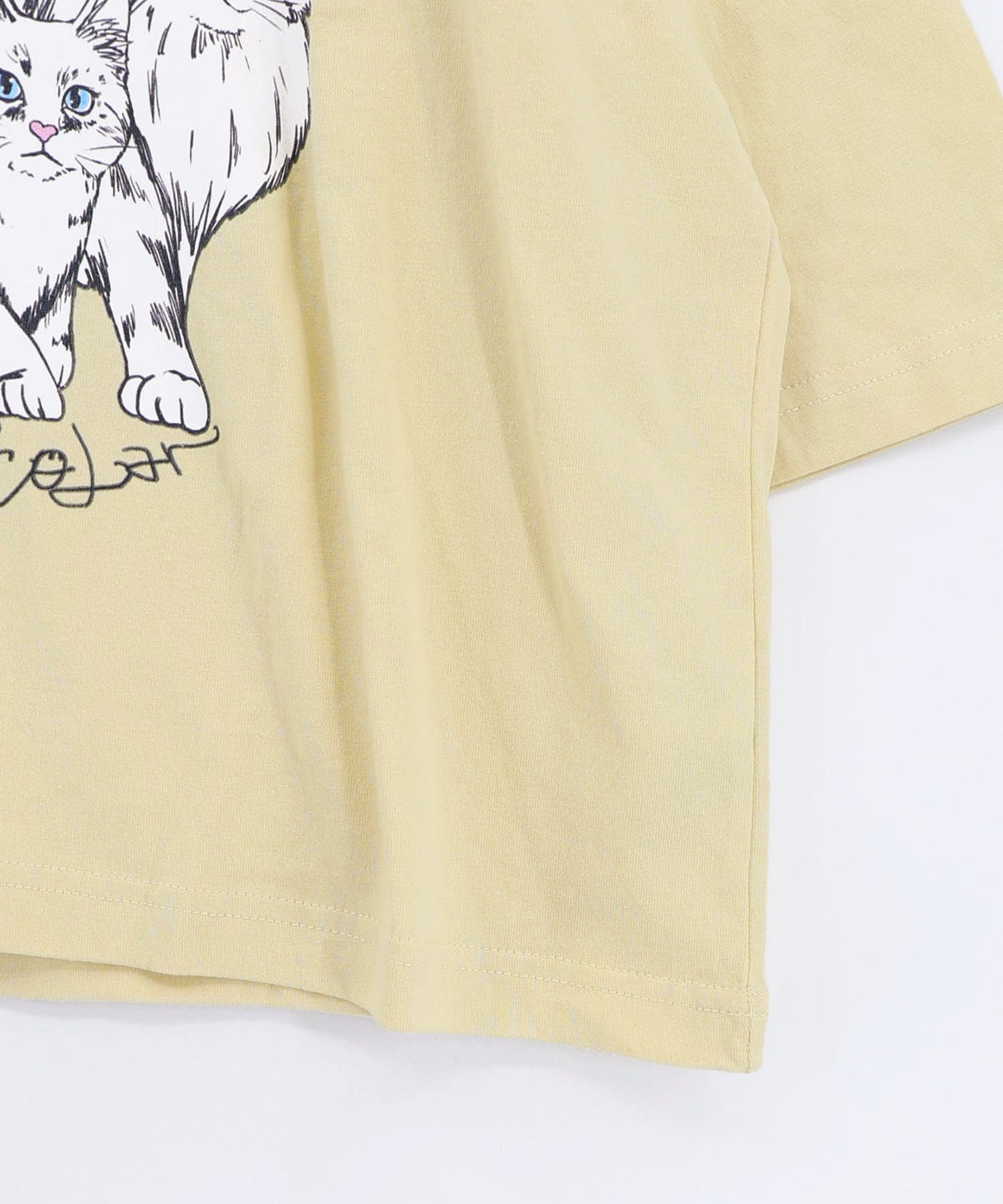 にらめっこネコちゃん ワイドTシャツ-19