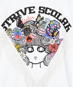 フリンジ入り アメリカン風スカラーちゃんTシャツ-9