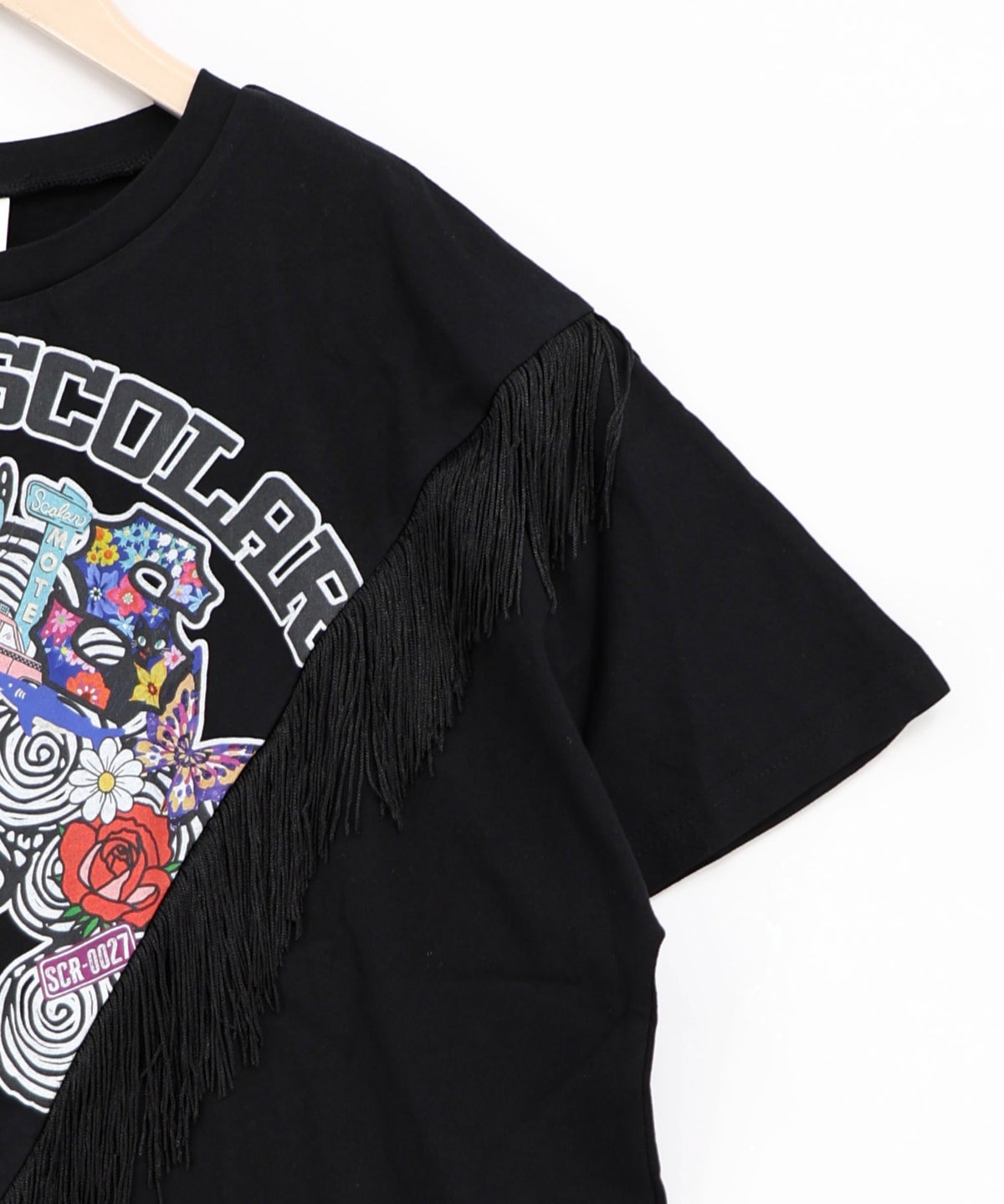 フリンジ入り アメリカン風スカラーちゃんTシャツ-13