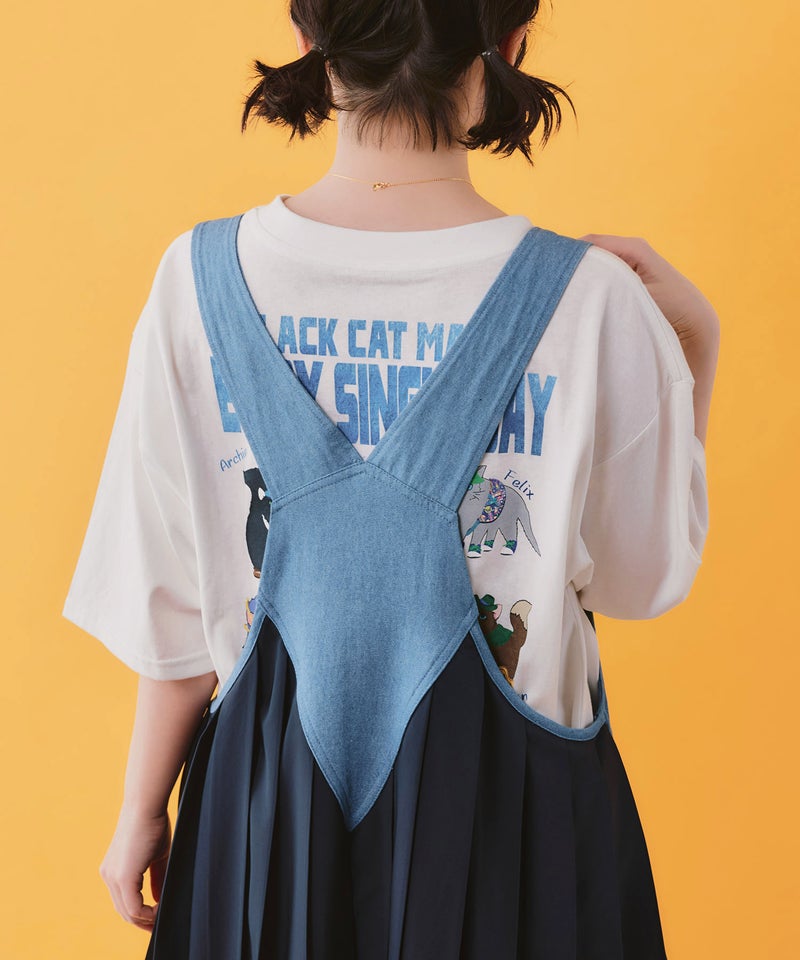 アメリカン風刺繍 デニム×プリーツジャンスカ-9