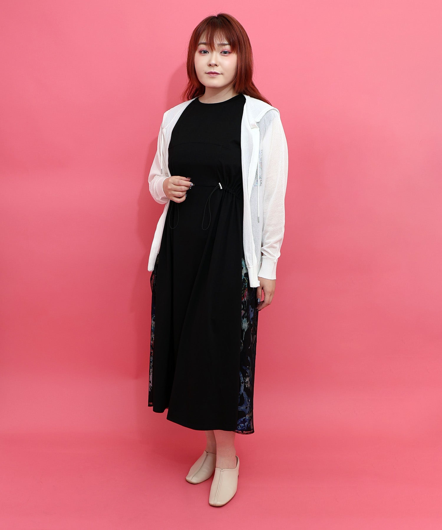 162651：スカラーちゃん箔プリント 接触冷感シアーパーカーの通販-ScoLar