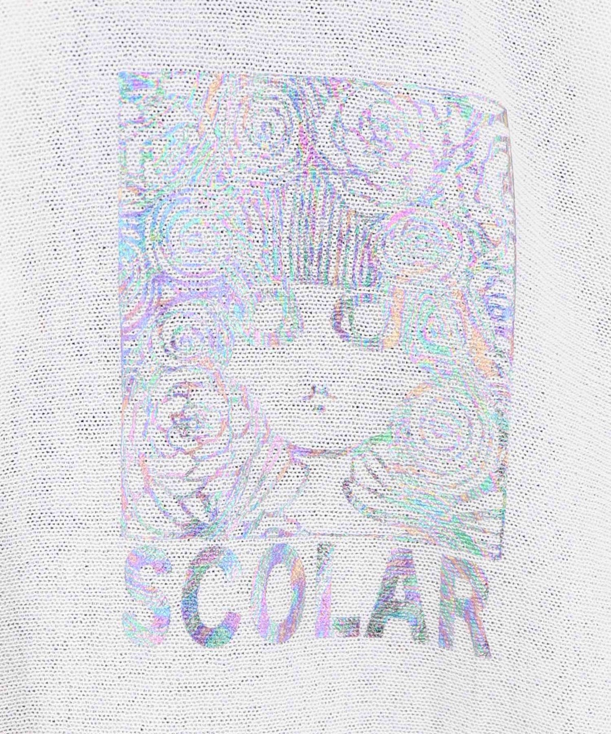 スカラーちゃん箔プリント 接触冷感シアーパーカー-13