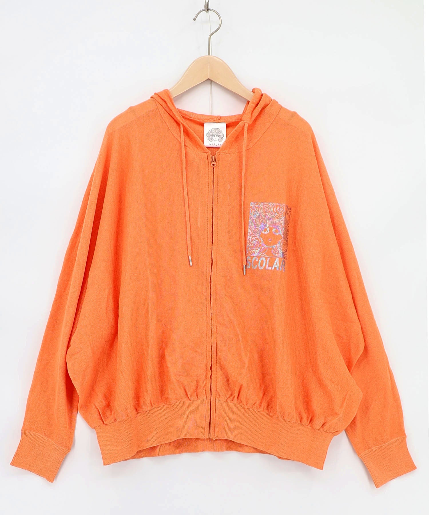 162651：スカラーちゃん箔プリント 接触冷感シアーパーカーの通販-ScoLar