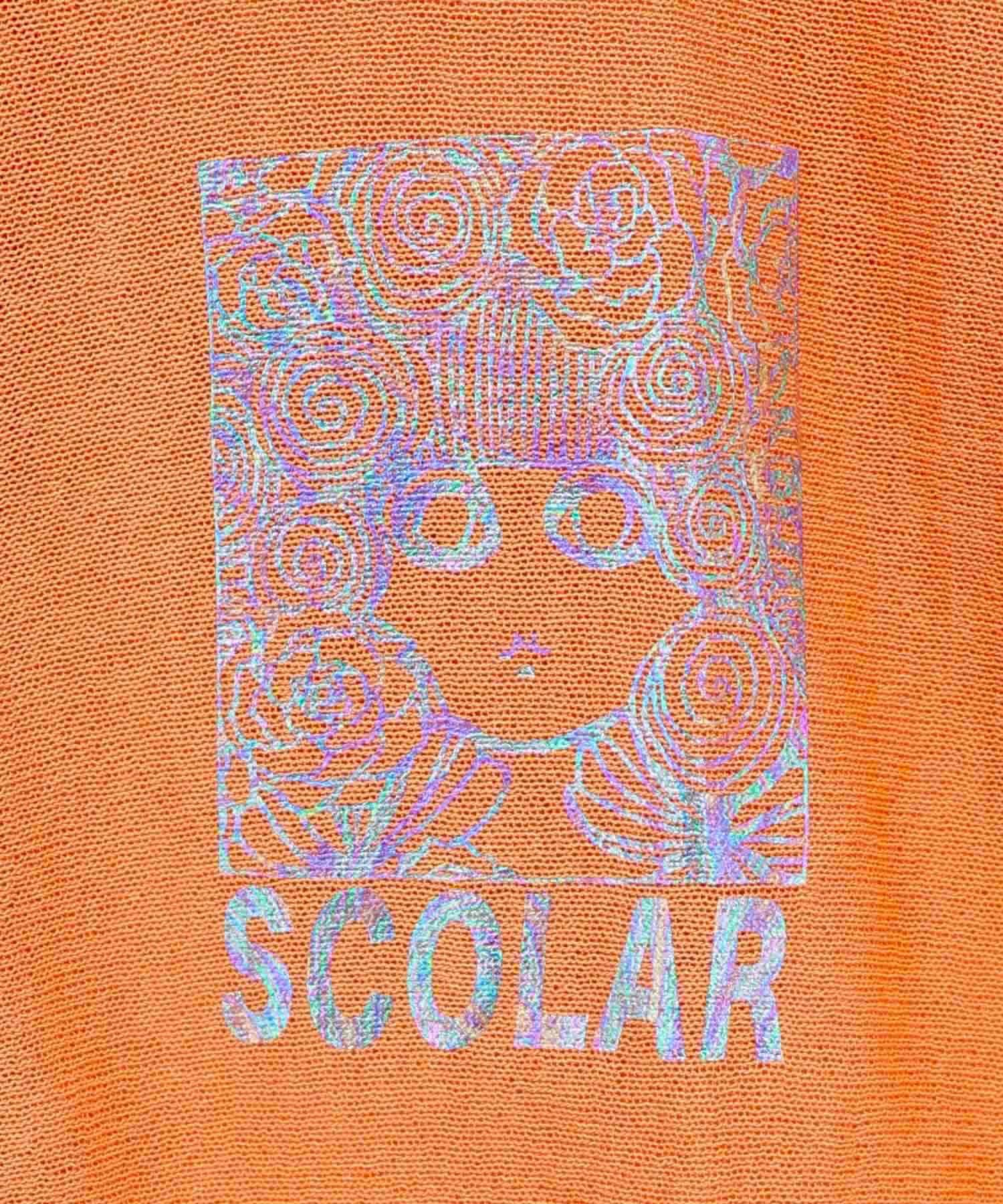 162651：スカラーちゃん箔プリント 接触冷感シアーパーカーの通販-ScoLar