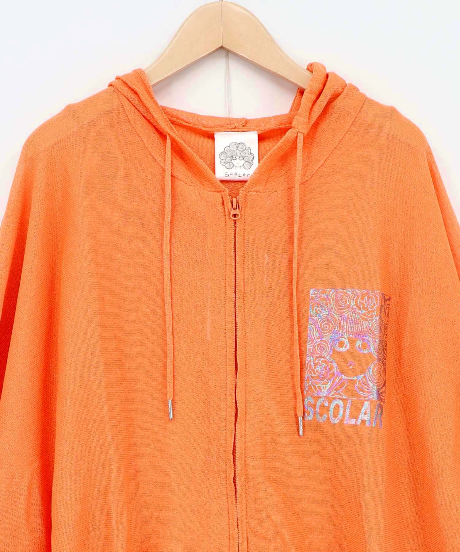 162651：スカラーちゃん箔プリント 接触冷感シアーパーカーの通販-ScoLar