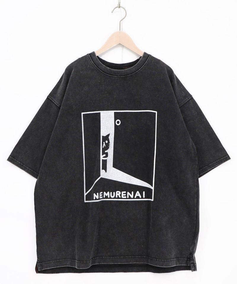 真夜中の訪問者柄Tシャツ-10