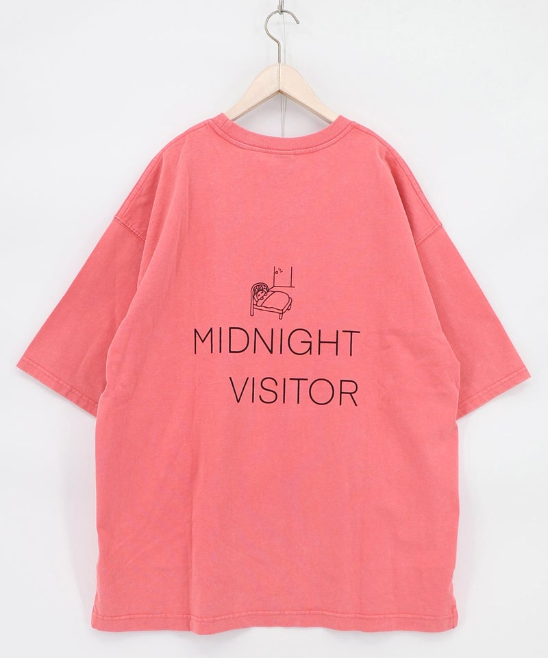 真夜中の訪問者柄Tシャツ-14