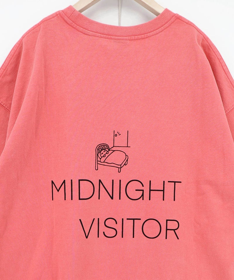 真夜中の訪問者柄Tシャツ-22