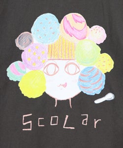頭の中はアイスクリームでいっぱい柄Tシャツ-5