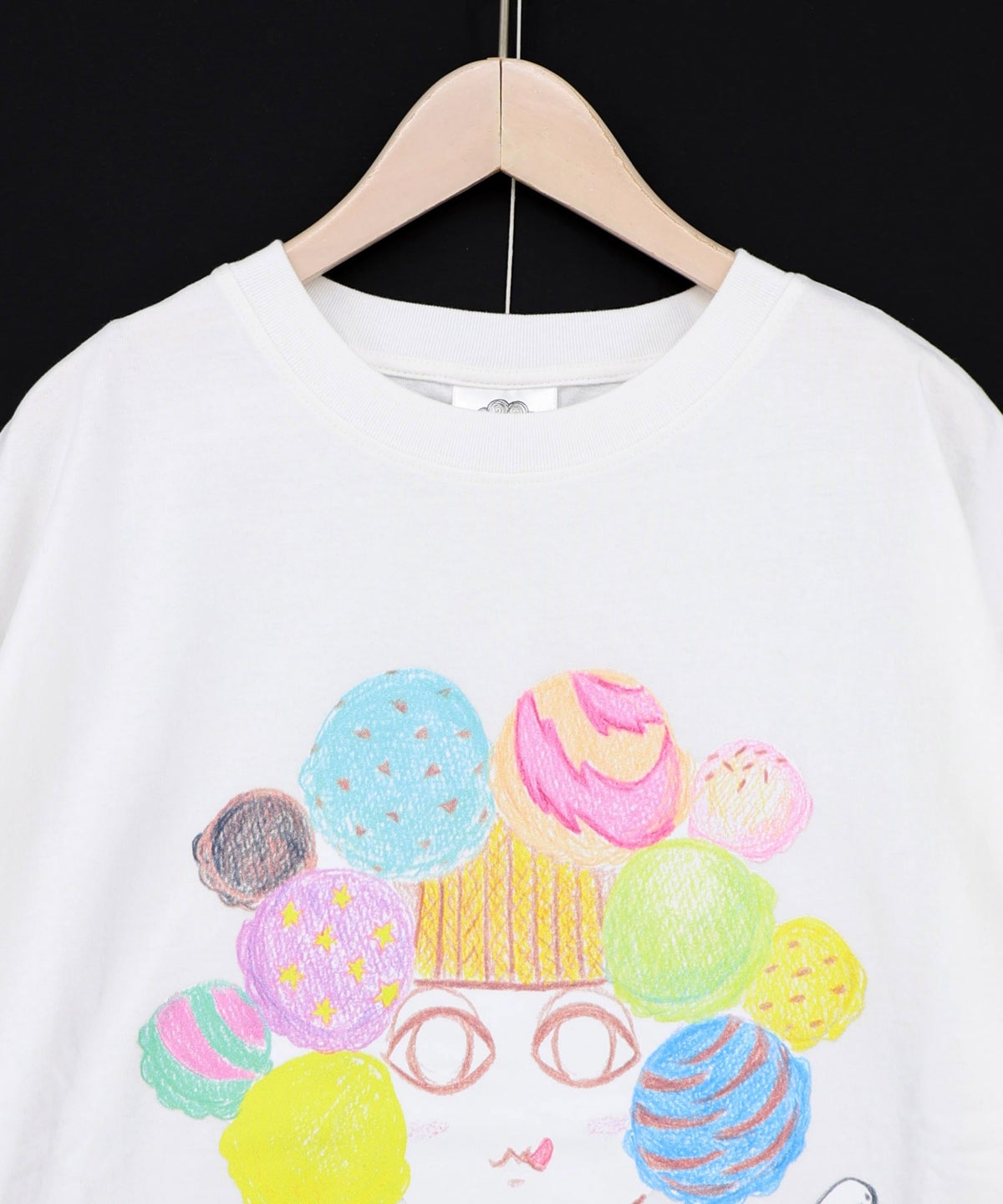 頭の中はアイスクリームでいっぱい柄Tシャツ-6